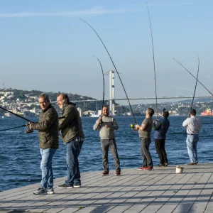 Amateur Fishermen near the Bosphorus