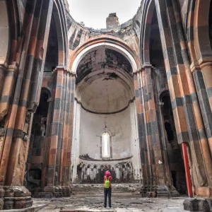 Kars Ani Ruins Interior the Cathedral 