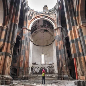 Ani Ruins Interior the Cathedral  - Kars