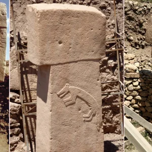 Animal reliefs on stone blocks in Göbeklitepe Temple