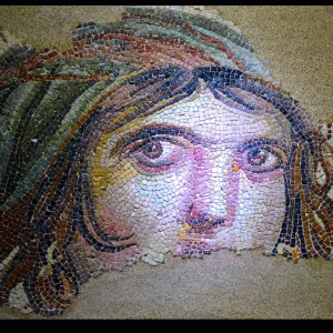 Gypsy Girl Zeugma Mosaic Museum Gaziantep