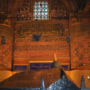 Rumi's tomb in the Mevlana Museum