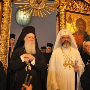 Romanian Patriarch Daniel and Fener Greek Patriarch Bartolomeo in Istanbul 2017