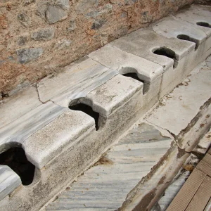 The Roman latrine of Ephesus