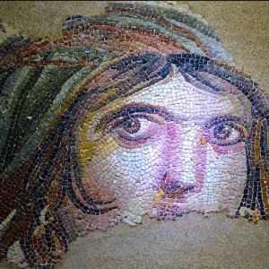 Gypsy Girl Mosaic - Zeugma Museum Gaziantep