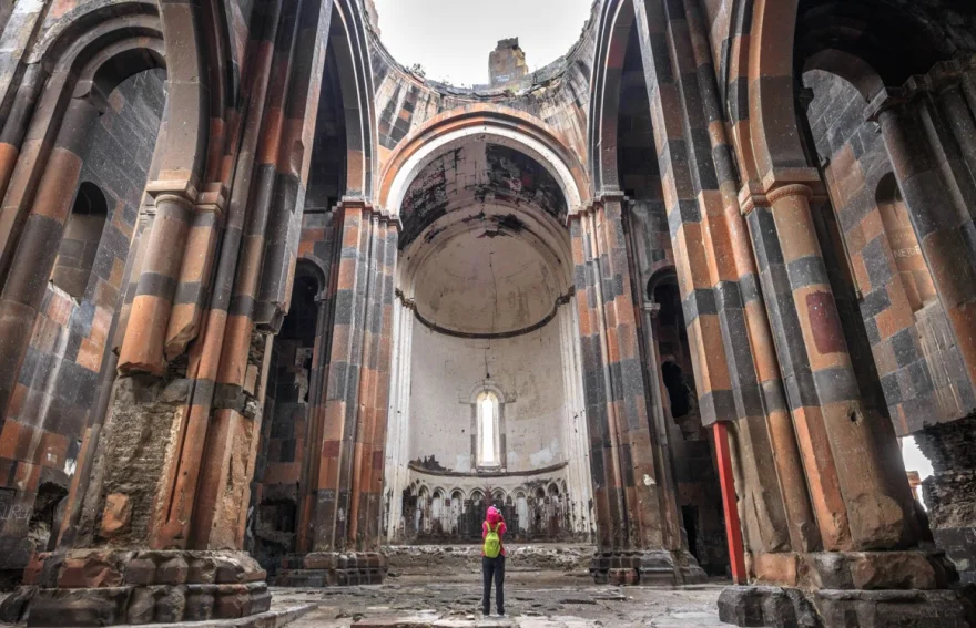 Ani Ruins Interior The Cathedral Kars, Turkey