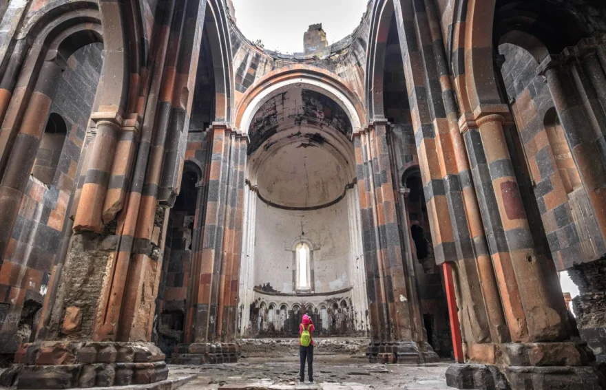 Ani Ruins Interior the Cathedral  - Kars