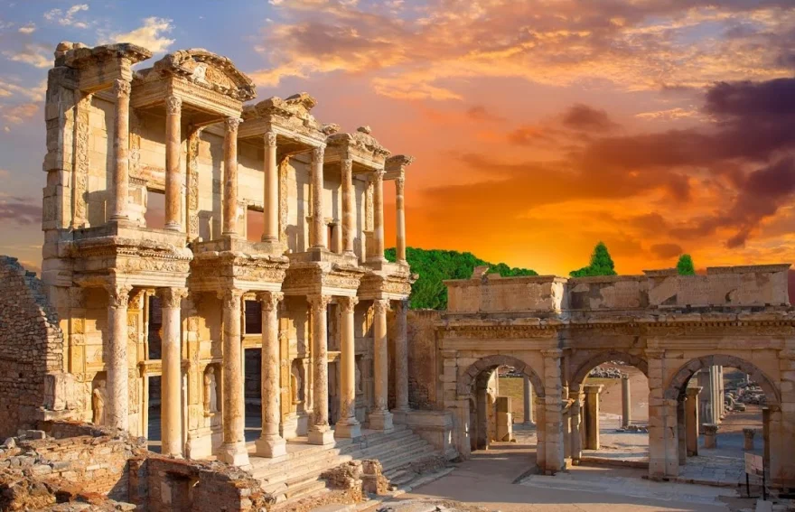 Celsus Liberary and Agora gates - Ephesus