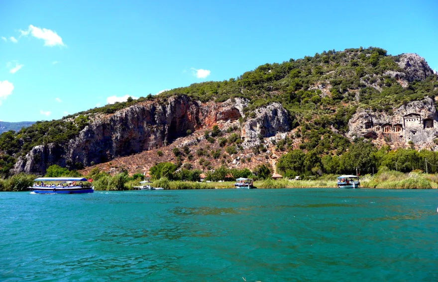 Dalyan Caunos rock tombs