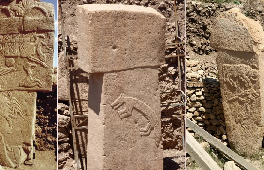 Animal reliefs on stone blocks in Göbeklitepe Temple