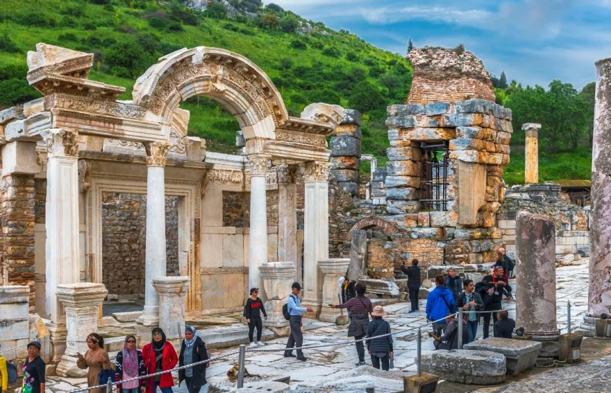 Curetes Street and Temple of Hadrian - Ephesus