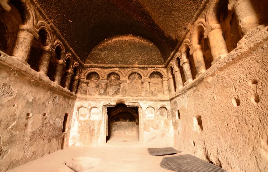 Selime Cathetral interior Ihlara Valley - Cappadocia