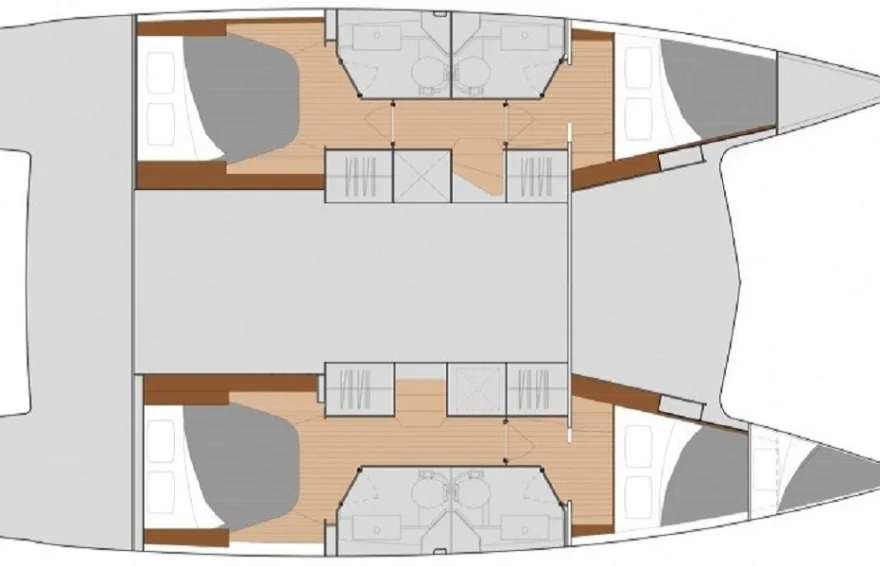  catamaran 40-GSL3 layout