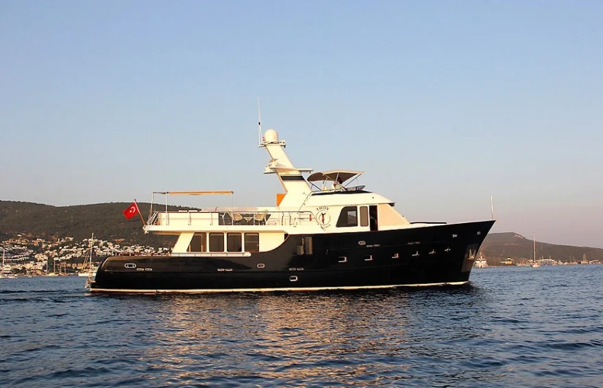 luxury motor yacht charter turkey Trawler Troy Explorer